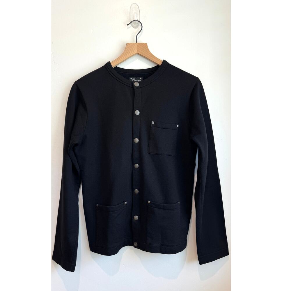 Rare Agnes B Homme Paris Snap Front Cardigan Made in Japan Size 0